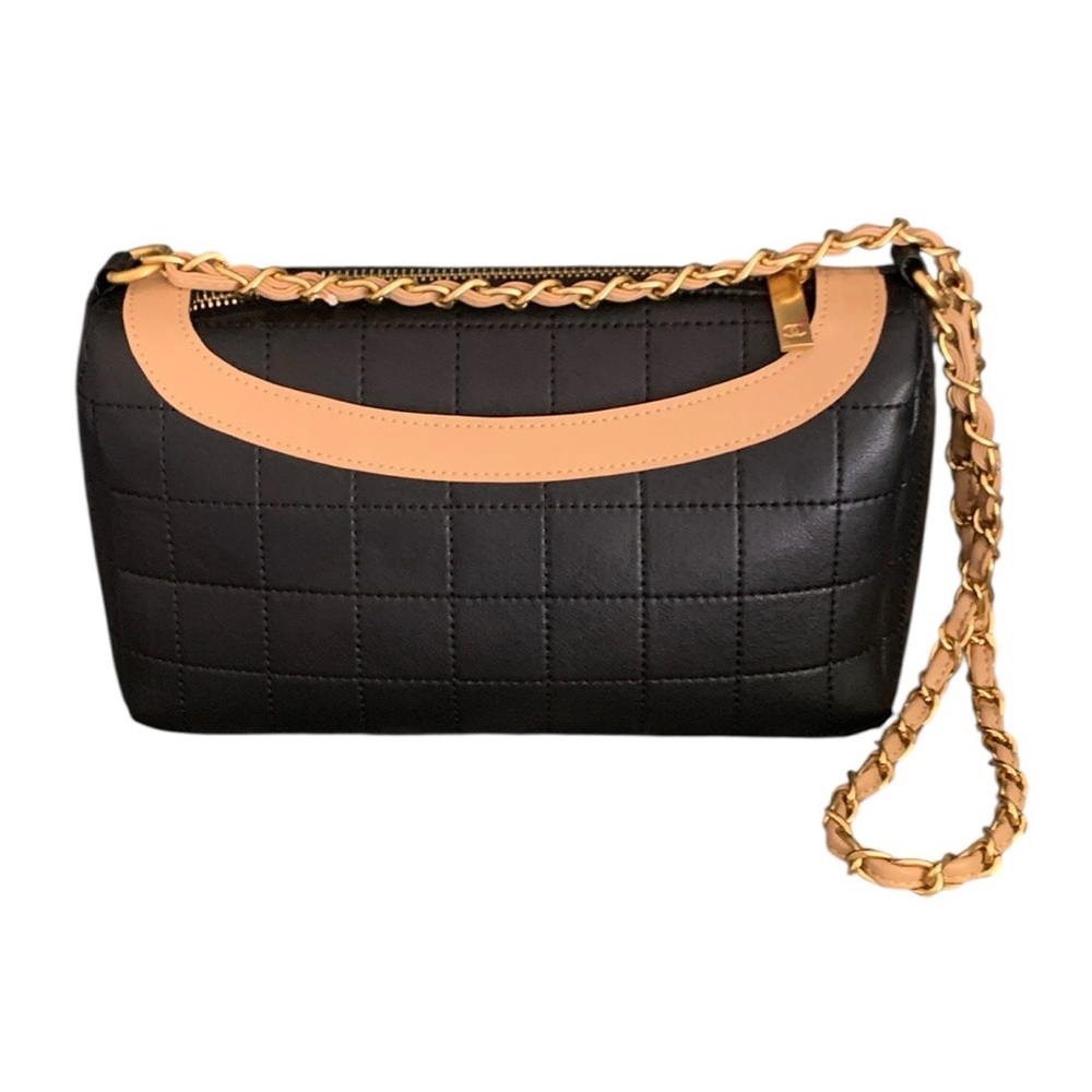 🆕 Chanel Style Choco Quilted Leather Mademoiselle Jacket Shoulder Bag 🆕 - Picture 13 of 13